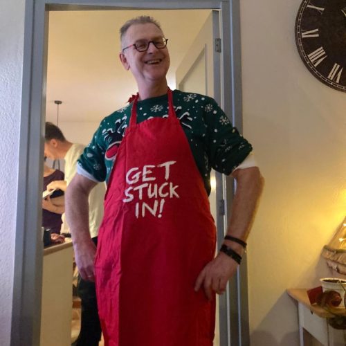 Freek Compagne aan het koken